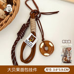 Creative Bagel Keychain Pendant