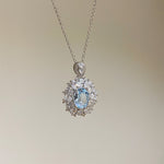 Sky Jewel — S925 Silver Blue Topaz Necklace