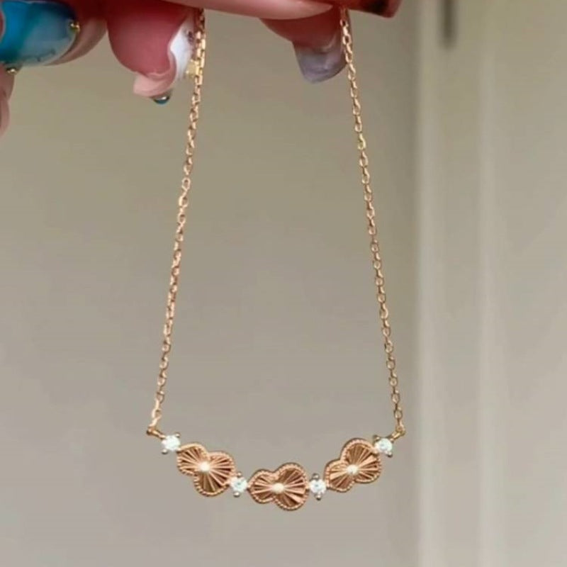 Laser Cut Gourd Necklace & Ring Set