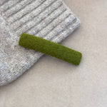 Colorful Flocked Wool Hair Clips