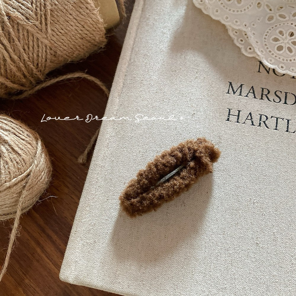 Colorful Plush Geometric BB Clip