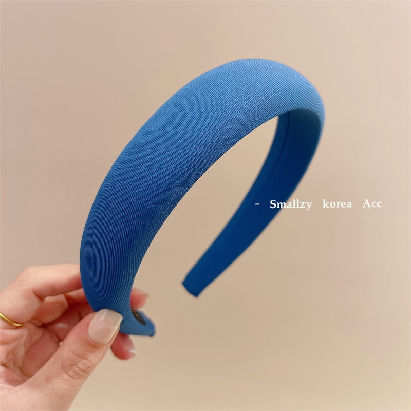 Solid Color High-Top Fabric Headband