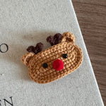 Cute Christmas Knit Hair Clip