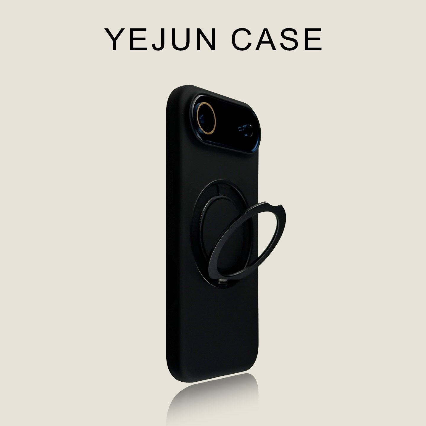 Lens Flip Cover Rotating Ring Holder iPhone Case