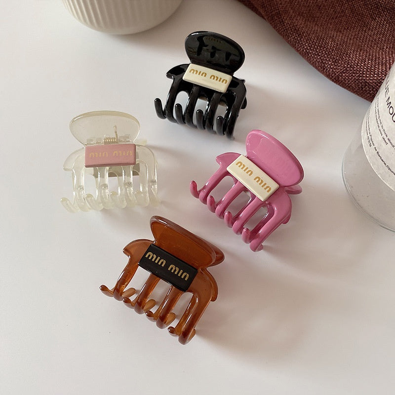 Korean Pearl Mini Hair Claw Clip