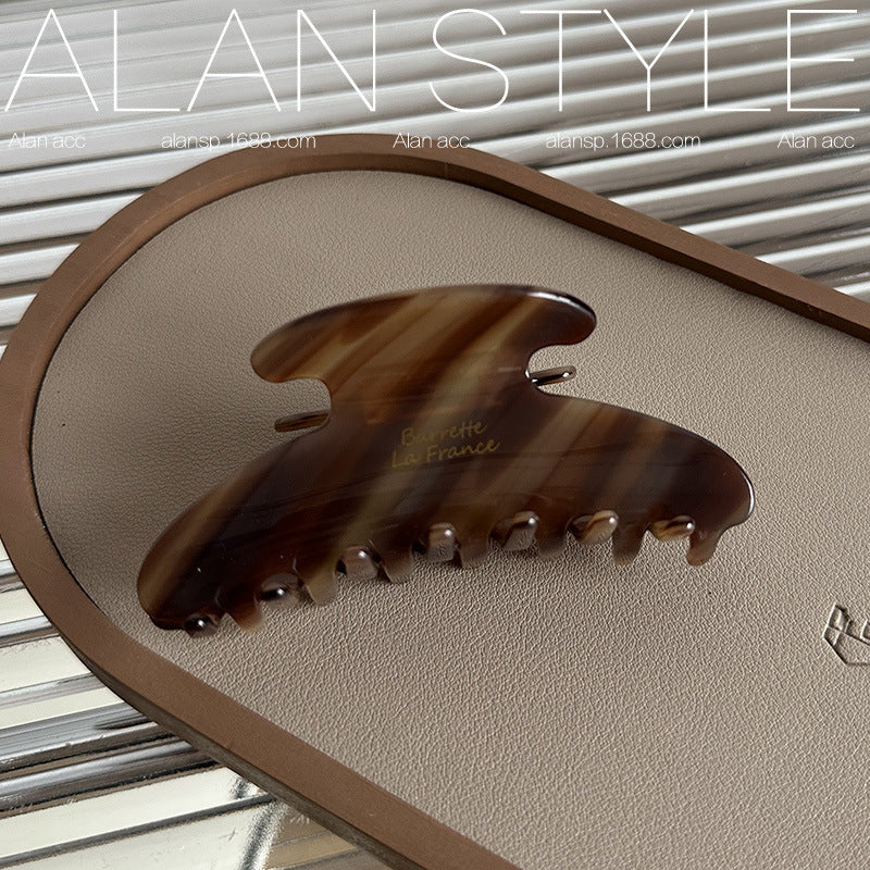 Black Medium Acetate Hair Clip