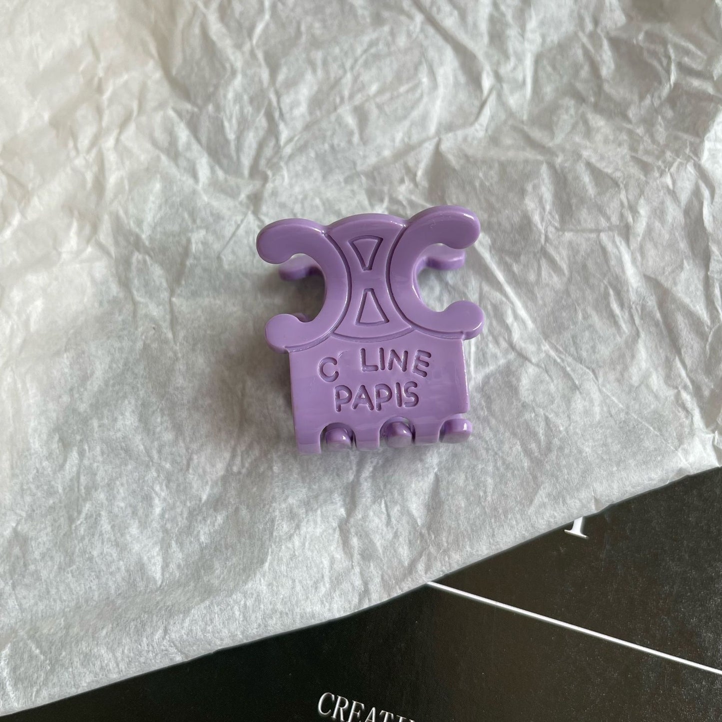 French Letter Acetate Claw Clip