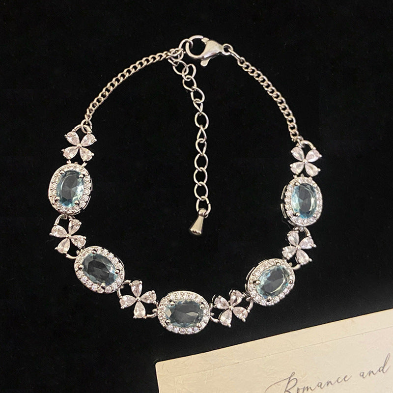 Sky Gem – Topaz & Zircon Bracelet