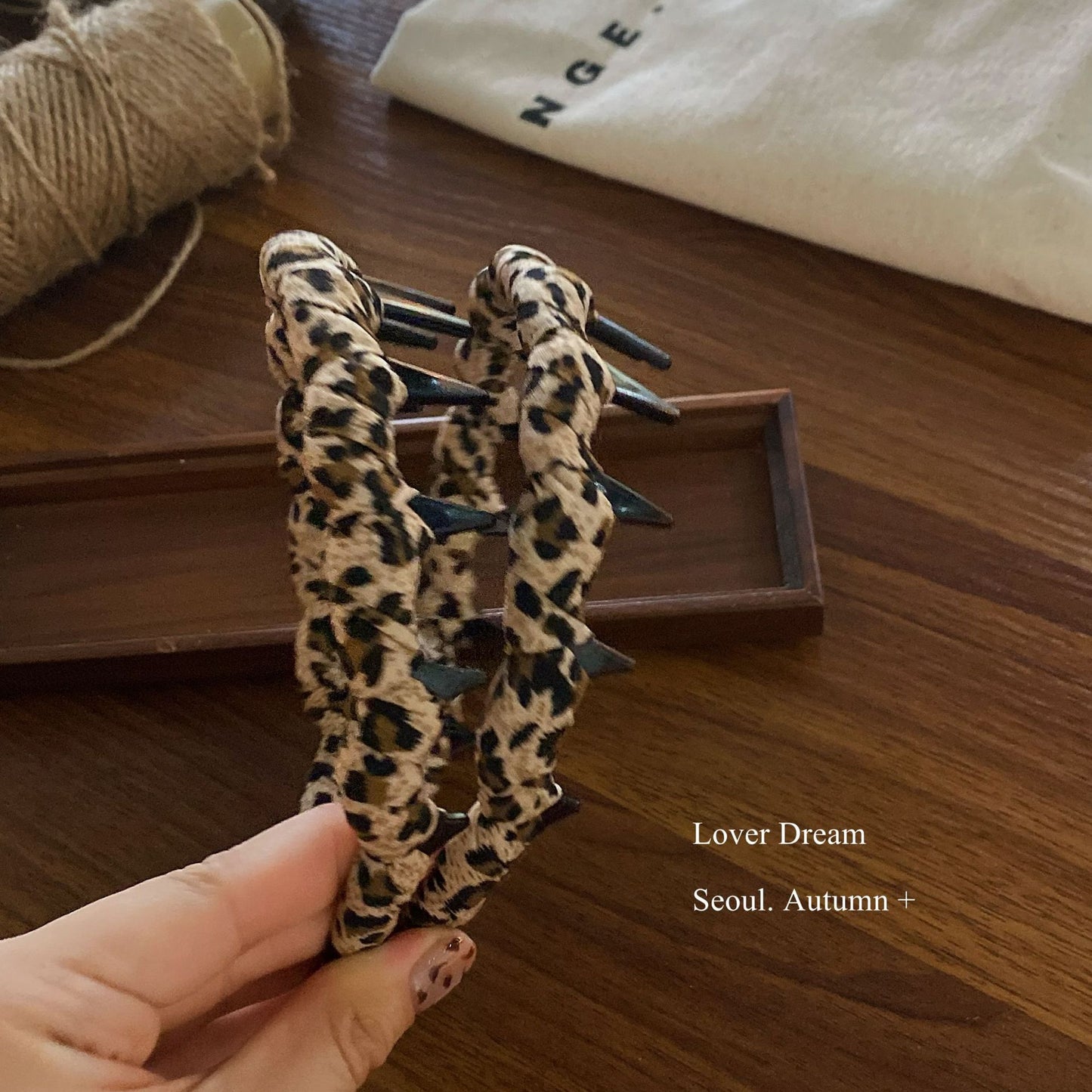 Leopard Fabric Tooth Headband