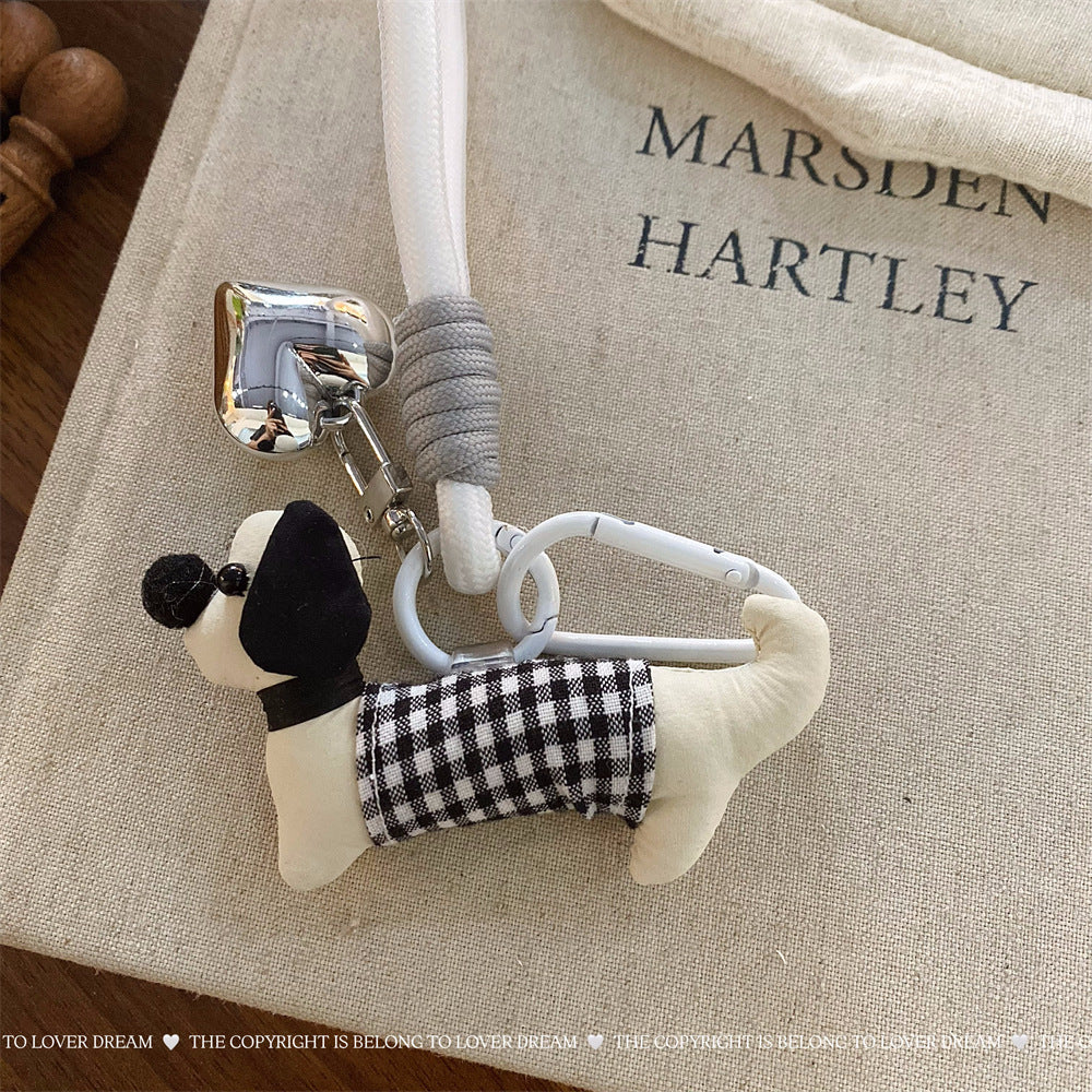 Blue Bear Heart Keychain