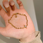 Octant Charm — French Vintage Eight-Point Star Bracelet