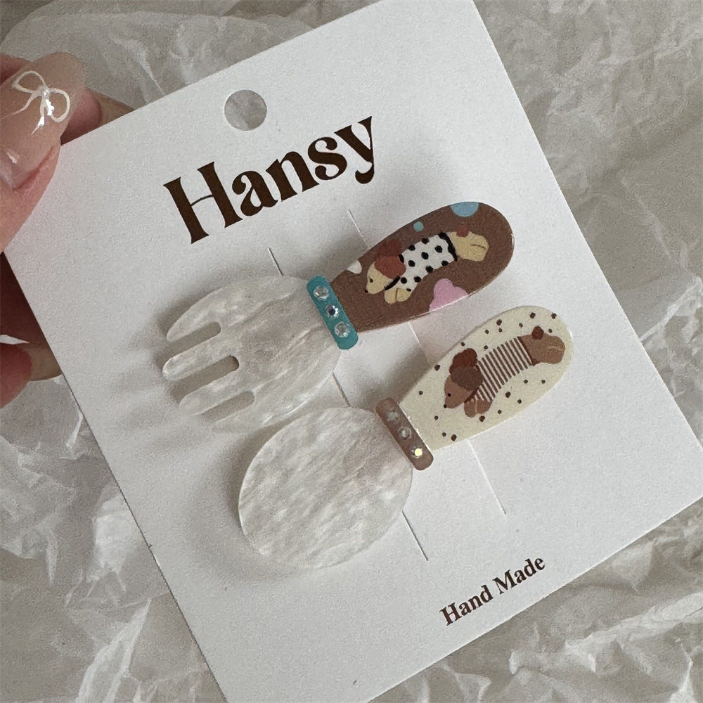 Cute Cat & Dog Hair Clip Set