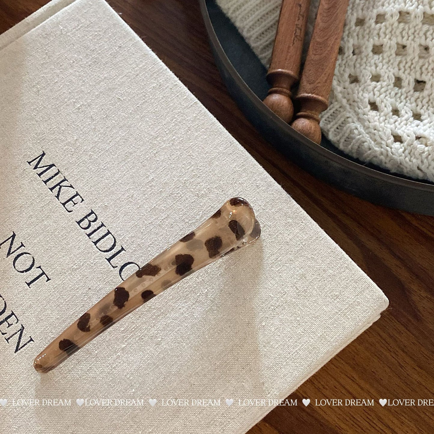 Leopard Print Bangs Clip