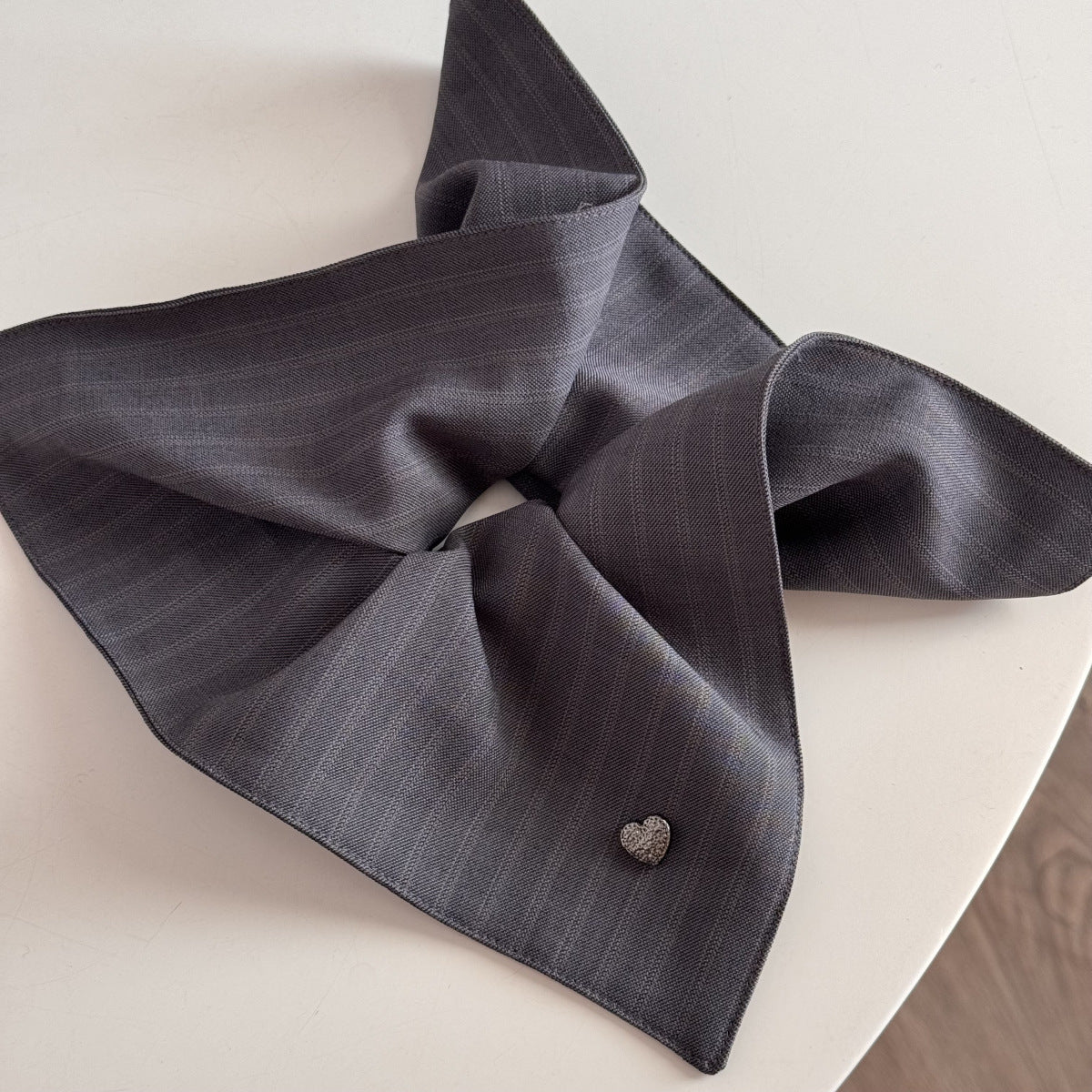 Heart Stripe Oversized Scrunchie