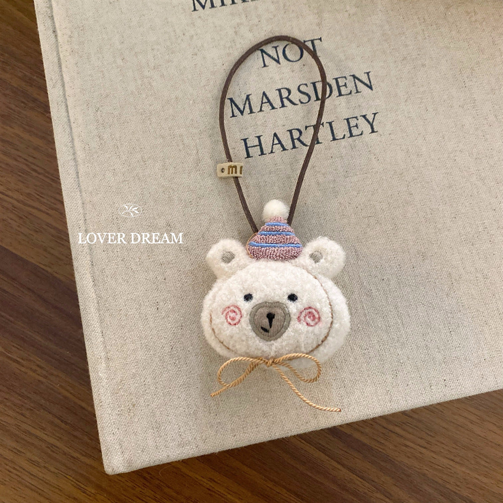 Plush Bear & Dog Keychain