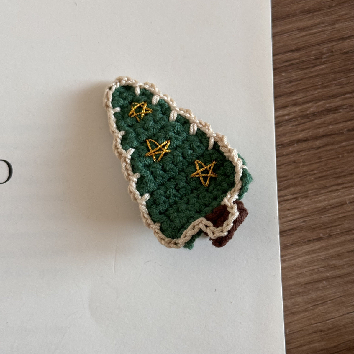 Christmas Knit Hair Clip