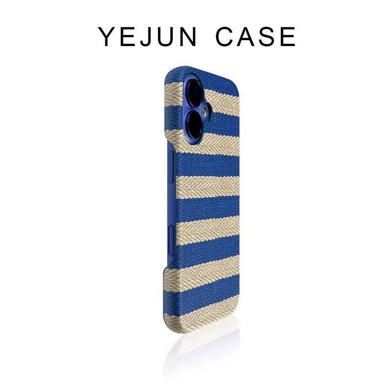 Stripe Fabric iPhone Case (Multi-Color Options)
