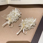 Ballet Pearl Bow Ribbon Hair Clip