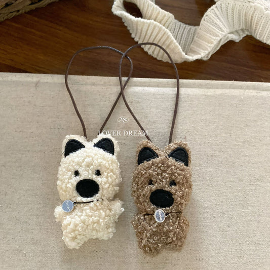 Red New Year Bear & Bunny Keychain