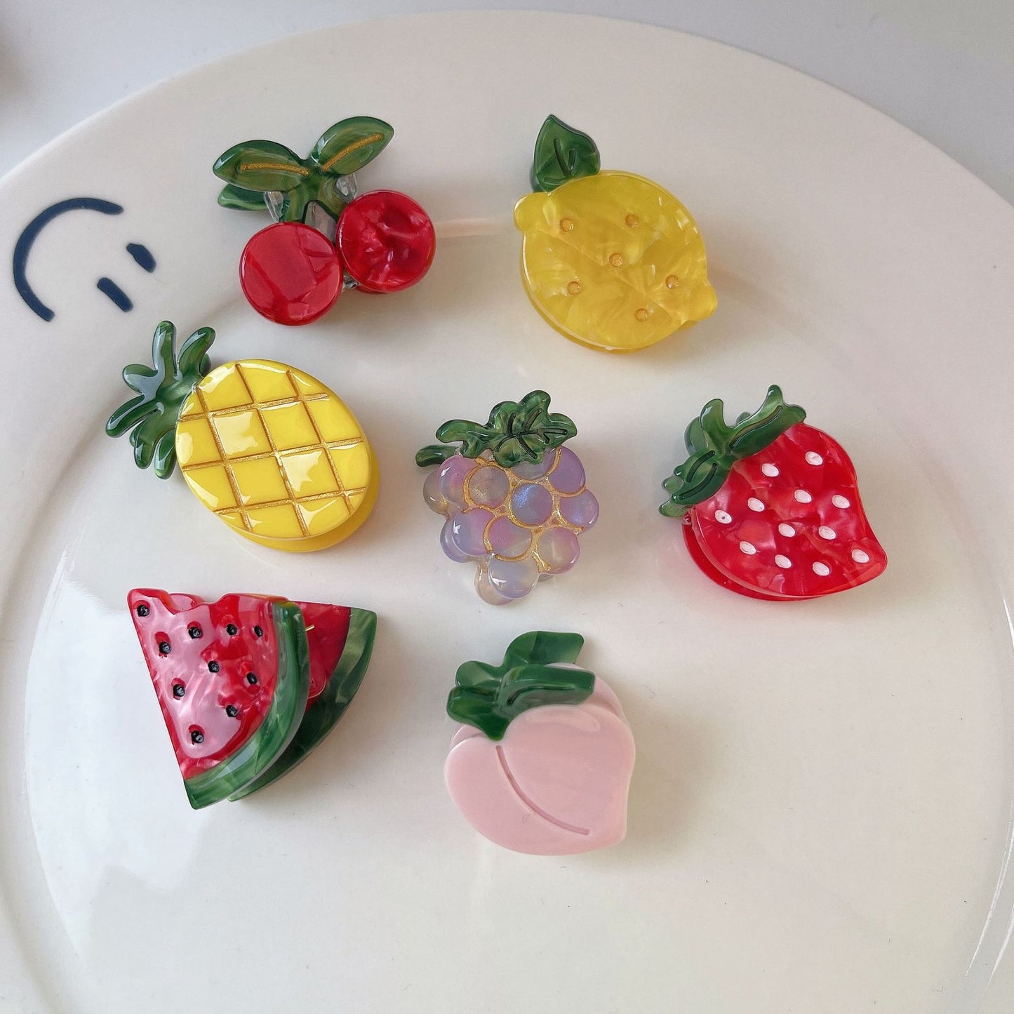 Cute Fruit Acetate Mini Clip