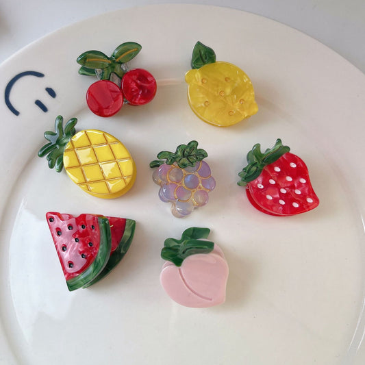 Cute Fruit Acetate Mini Clip