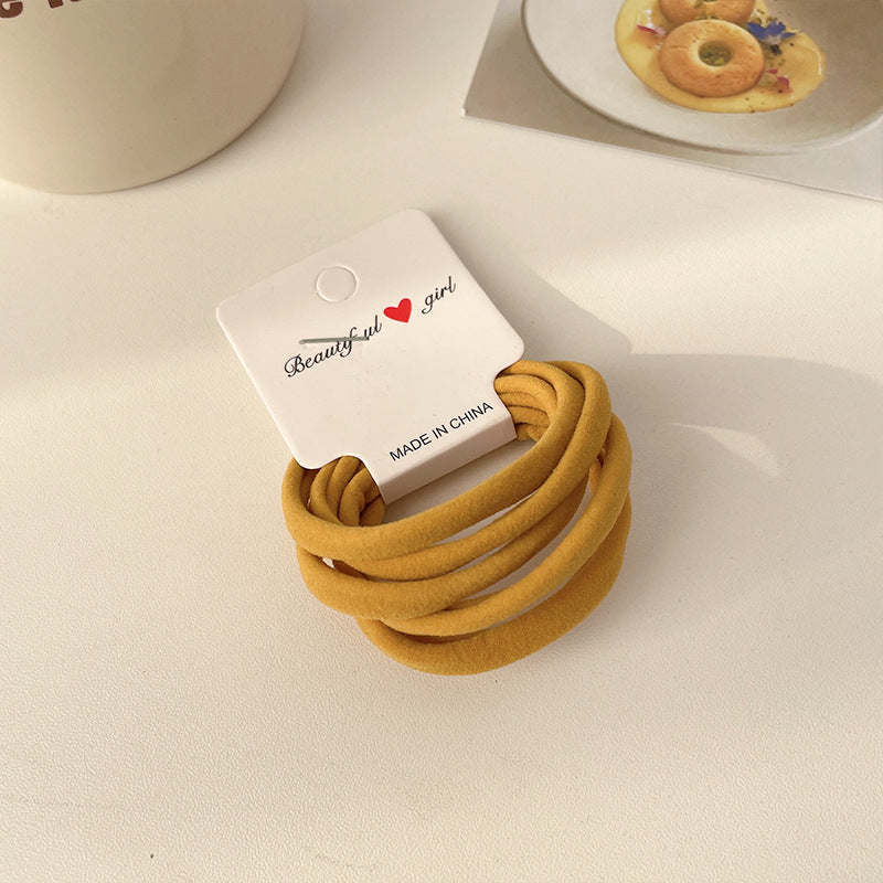 Set of 6 Soft Hair Elastics