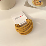 Set of 6 Soft Hair Elastics