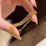 Ethereal Lace – Hollow Design Bracelet