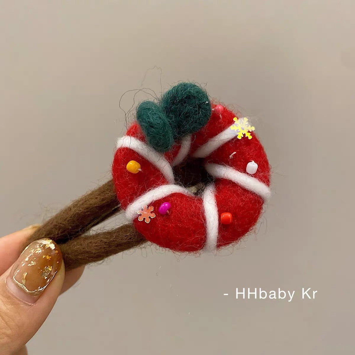 Red Christmas Hat Plush Headband