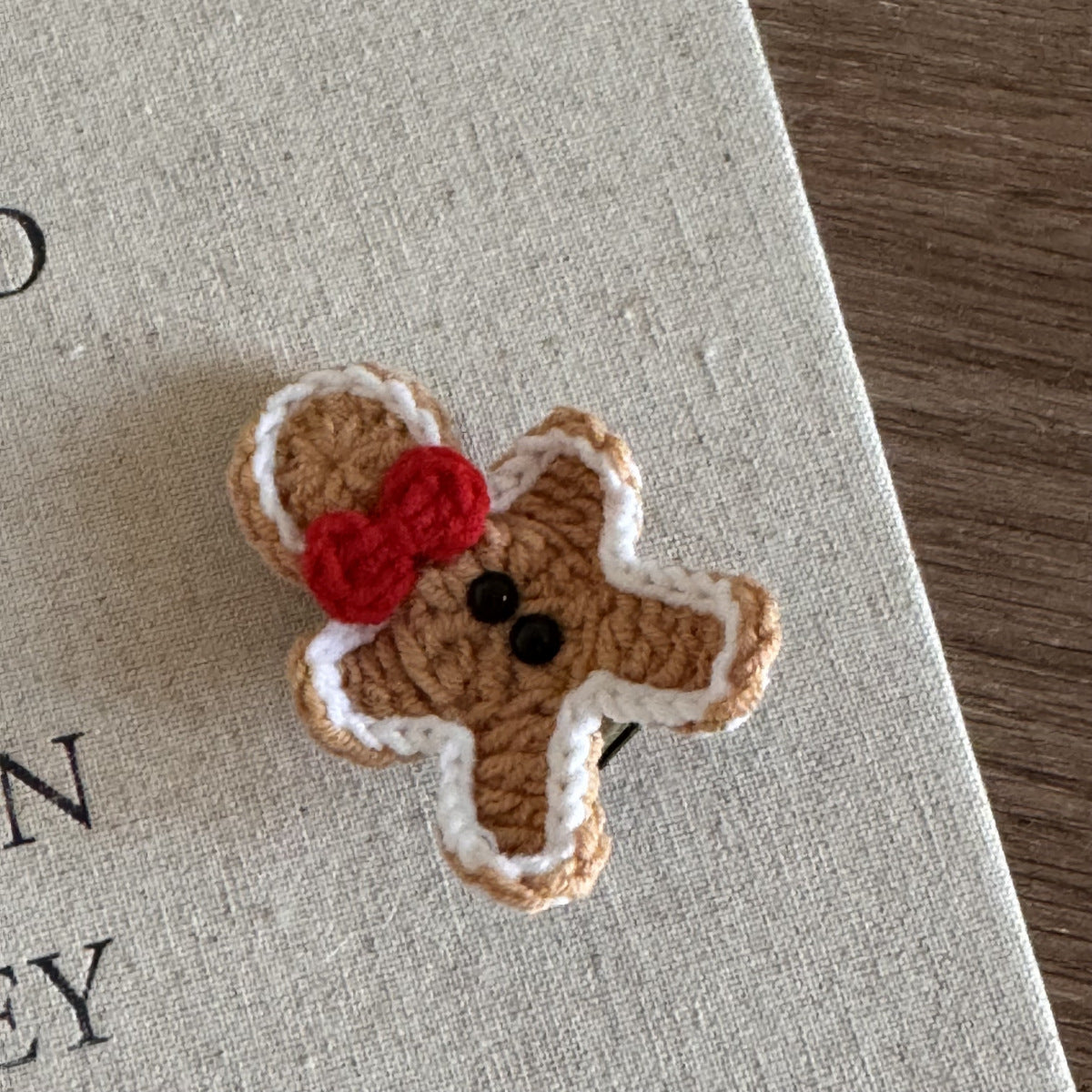 Cute Christmas Knit Hair Clip