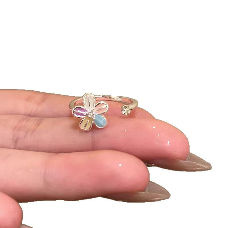 Dopamine Flower Open Ring