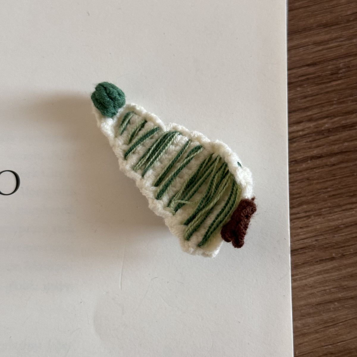 Christmas Knit Hair Clip