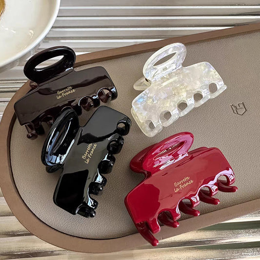 Letter Acrylic Hair Claw