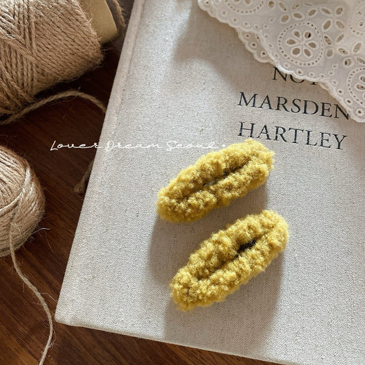 Colorful Plush Geometric BB Clip