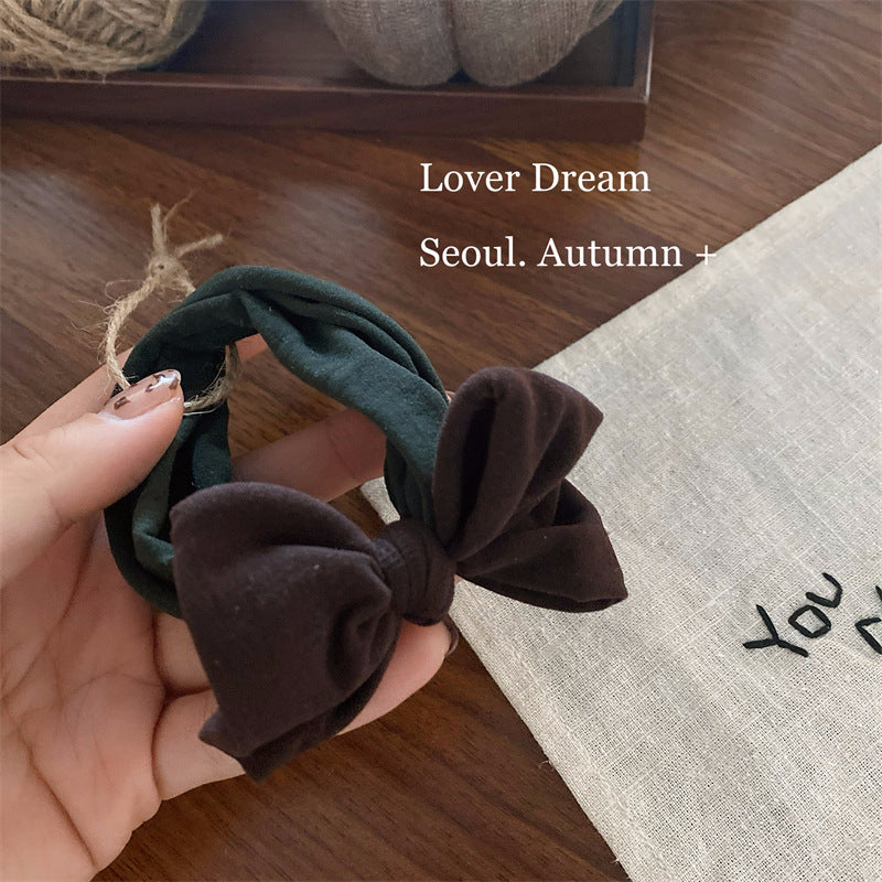 Soft Fabric Bow Hair Tie