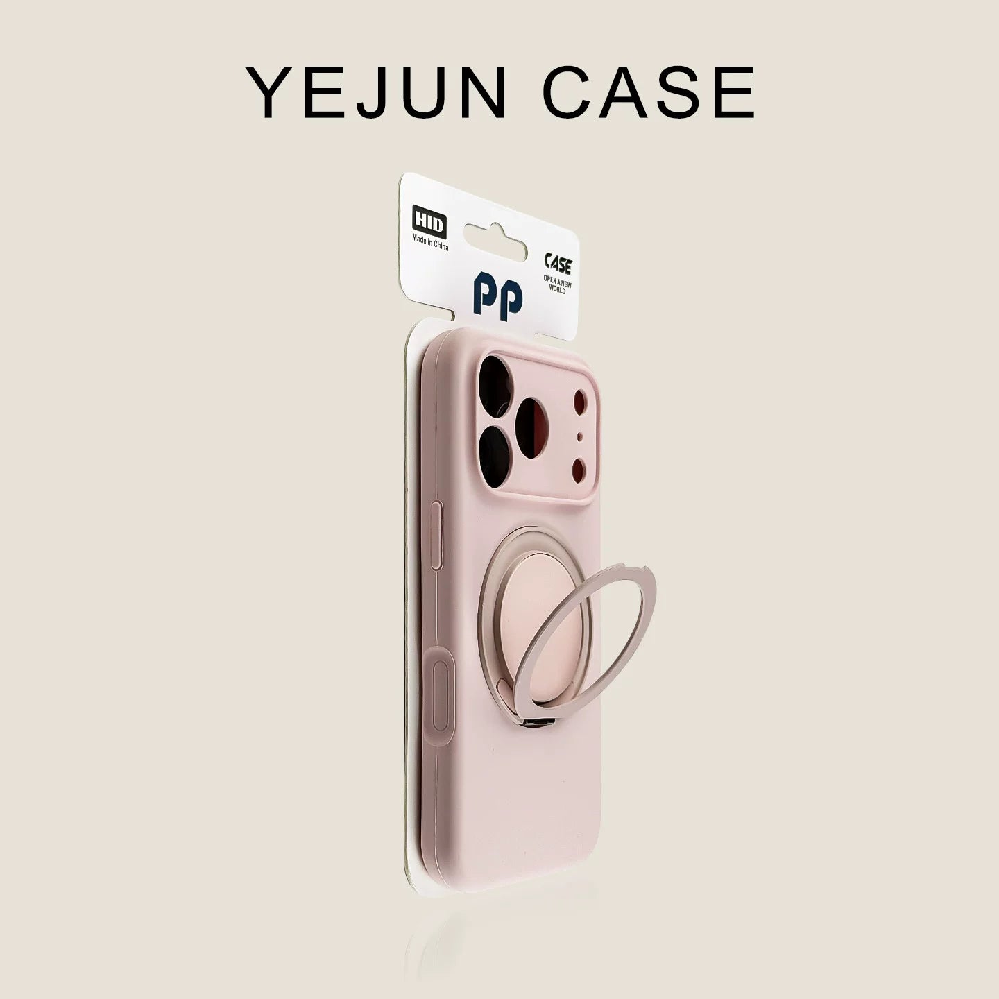 360° Rotating Stand Liquid Silicone Case