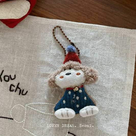 Red Cartoon Holiday Keychain