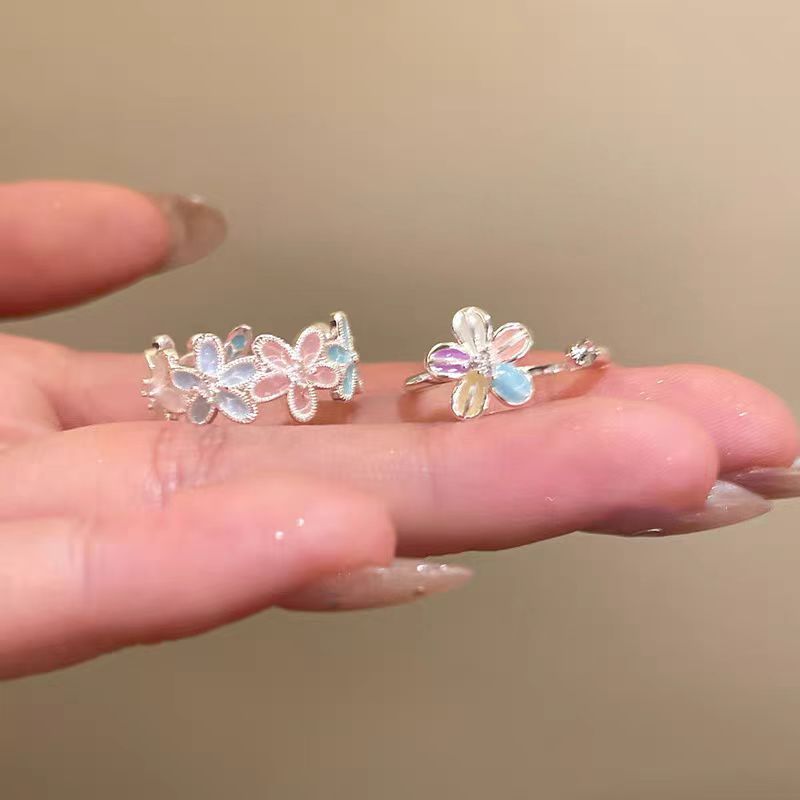 Dopamine Flower Open Ring