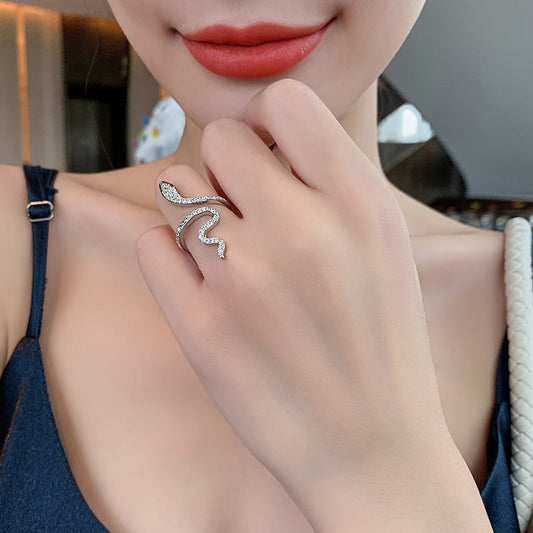 Snake Adjustable Statement Ring