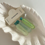 Sweet Jelly Plaid Hair Clip Set