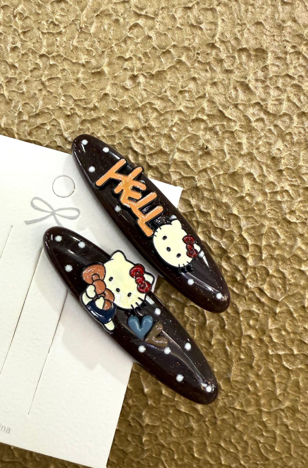 Hello Kitty Polka Dot Hair Clip