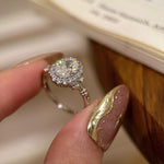Celestial Bloom – Dove Egg Diamond Ring