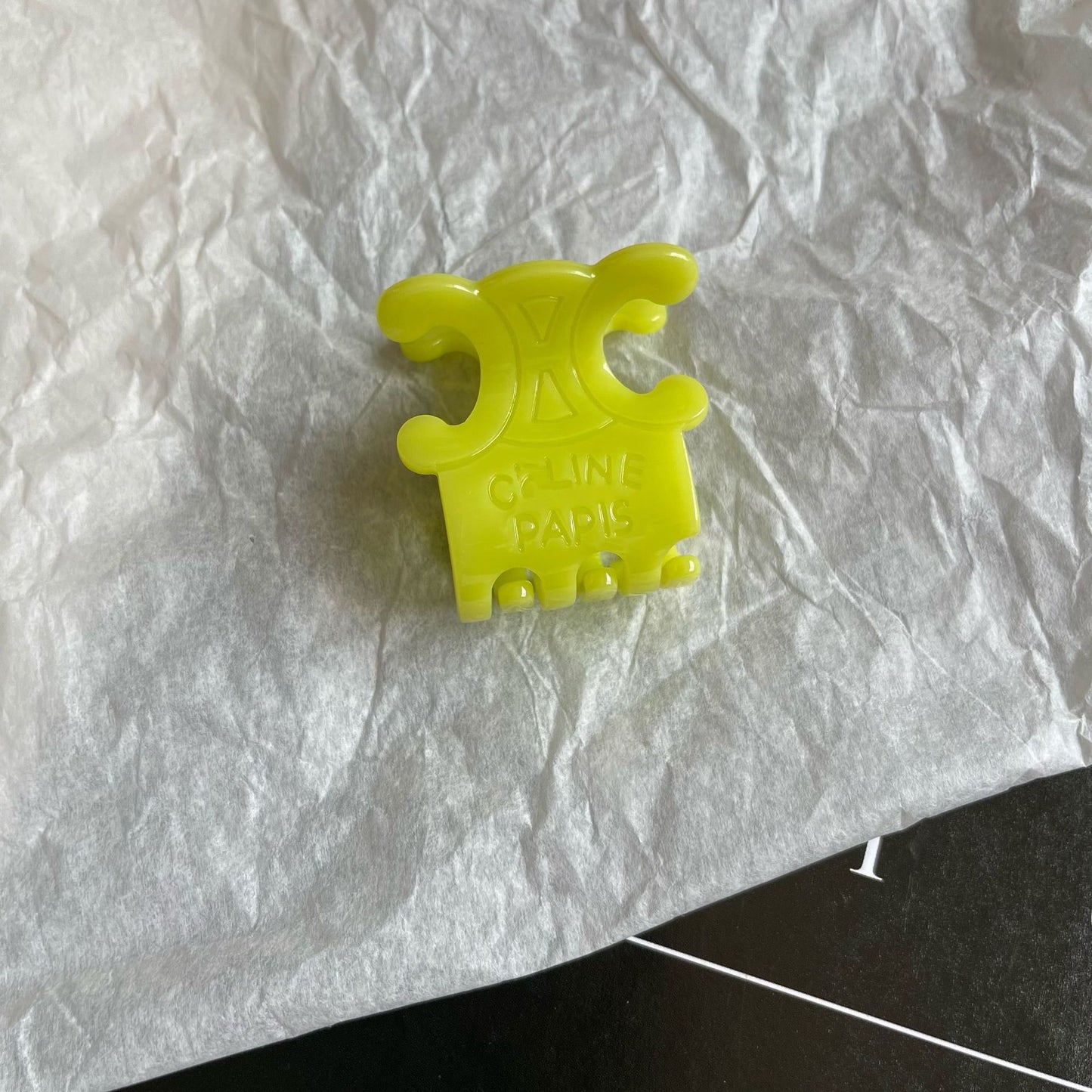 French Letter Acetate Claw Clip