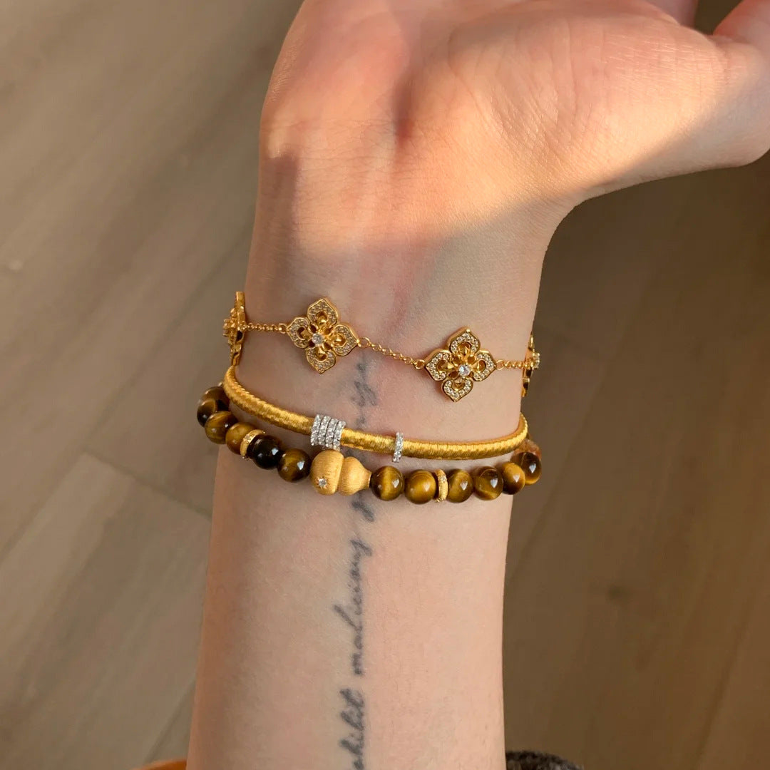 Tiger Eye Beaded Bracelet