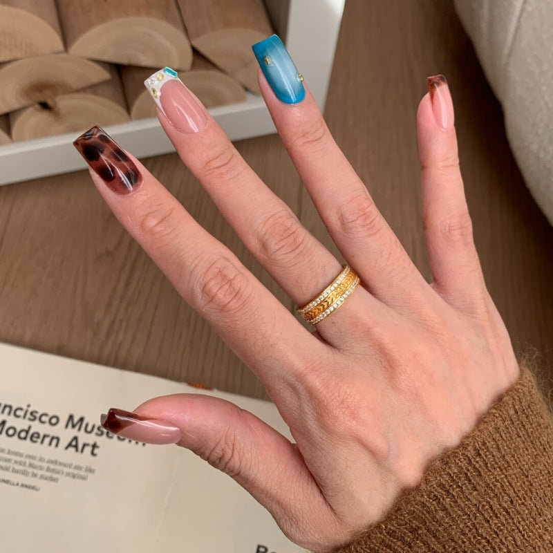 Wide Wheat Pavé Ring