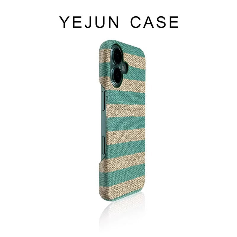 Stripe Fabric iPhone Case (Multi-Color Options)