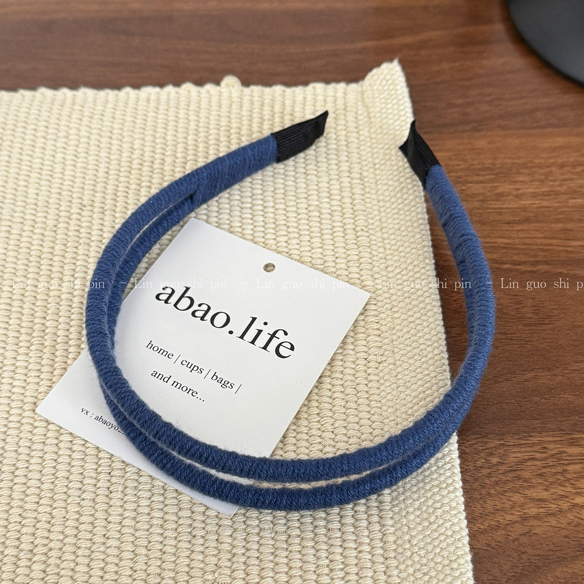 Double-Strand Knit Slim Headband