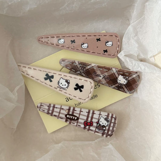 Brown Cat Triangle Hair Clip