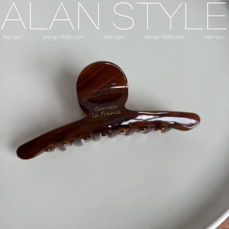 Coffee Brown Acetate Hair Clip