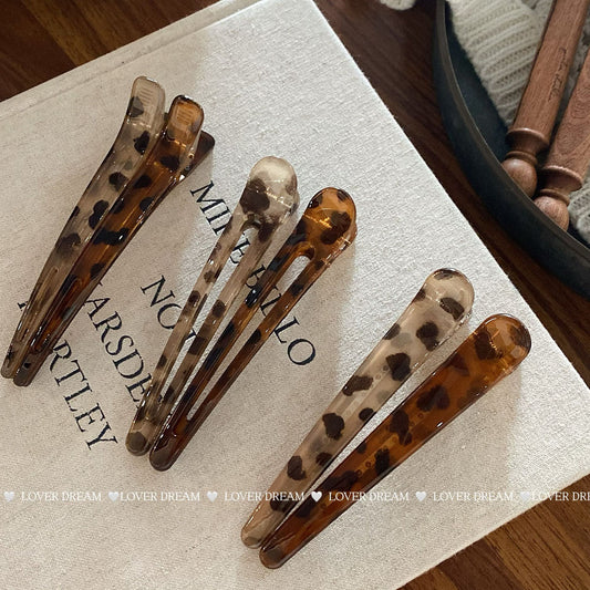 Leopard Print Bangs Clip